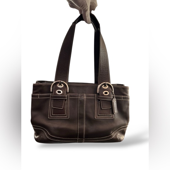Vintage Coach 2007 Soho Brown Leather Satchel Bag F10911 - Picture 3 of 15